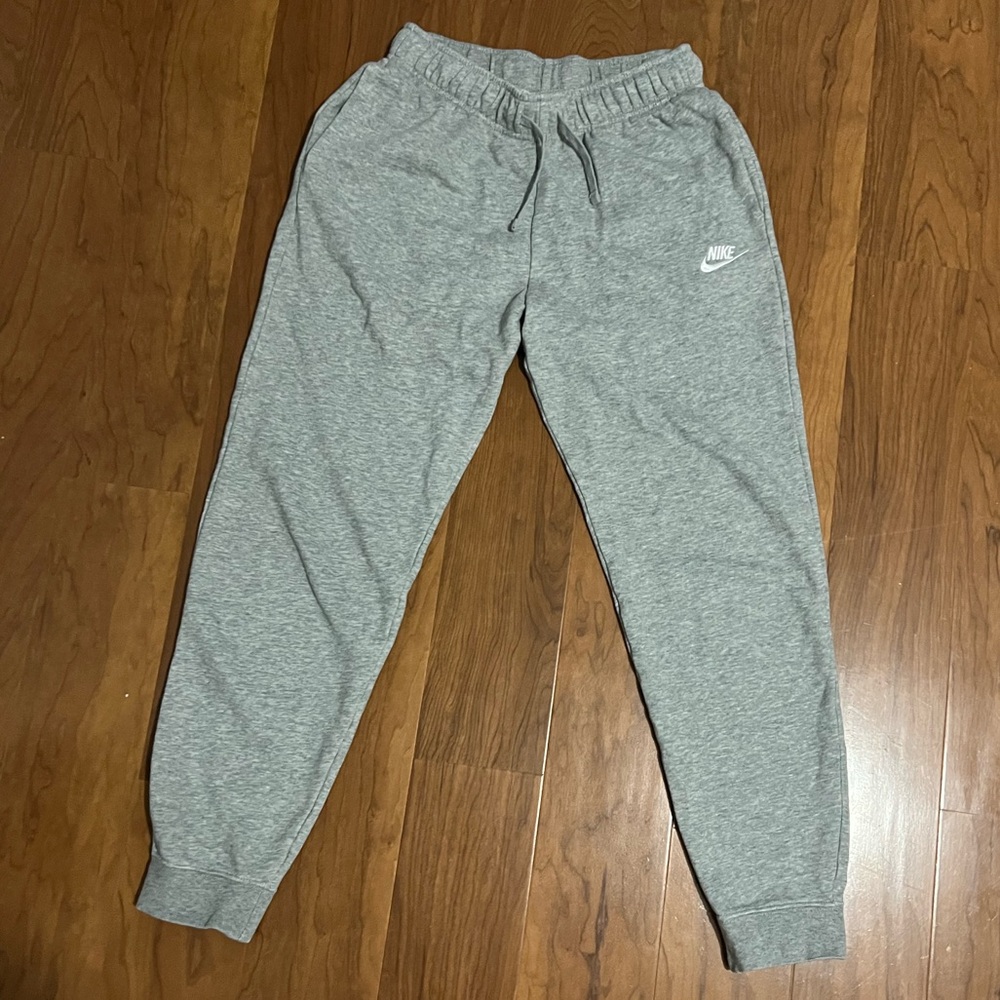 NIKE SWEATPANTS-gray/white